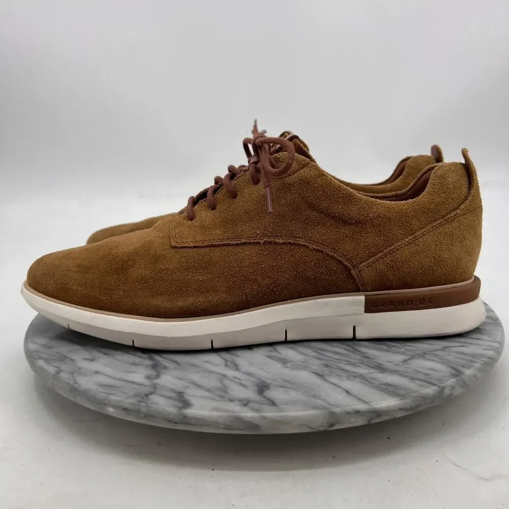 Cole Haan Mens 11 Shoe Brown Grand Horizon Oxford II Suede Lace Up Casual C26363